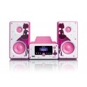 Lenco MC-020 Kodune audio minisüsteem 10 W Roosa, Valge Lenco MC-020 Kodune audio minisüsteem 10 W Roosa, Valge
