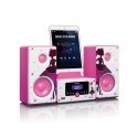 Lenco MC-020 Namų audio mini sistema 10 W Rožinė, Balta Lenco MC-020 Namų audio mini sistema 10 W Rožinė, Balta