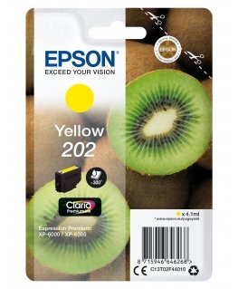 Epson Kiwi 202 струйный картридж 1 шт Подлинный Стандартная Желтый