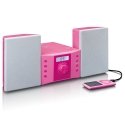 Lenco MC-013PK nešiojamoji stereo sistema Skaitmeninis 4 W FM Rožinė MP3 atkūrimas Lenco MC-013PK nešiojamoji stereo sistema Skaitmeninis 4 W FM Rožinė MP3 atkūrimas