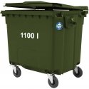 Gsg24 konteineris komunalinėms atliekoms PZH EN 840-2 DIN 1100L - žalias Gsg24 konteineris komunalinėms atliekoms PZH EN 840-2 DIN 1100L - žalias