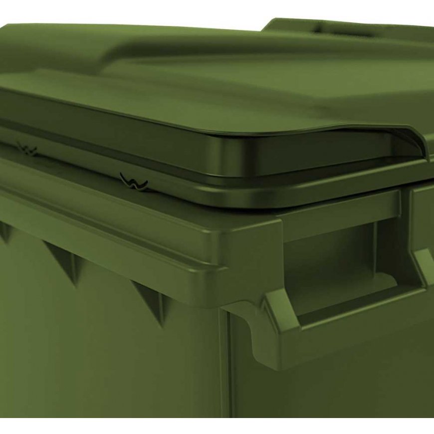 Gsg24 konteineris atkritumiem komunalajiem atkritumiem PZH EN 840-2 DIN 1100L - zaļš – 2