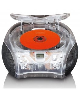 Lenco SCD-24TR raadio Kaasaskantav Digitaalne Läbipaistev