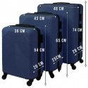 Set of suitcases 3in1 - dark blue Trizand 26664