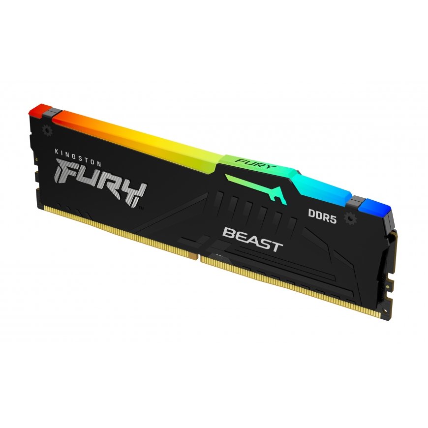 Kingston Technology FURY Beast RGB atmiņas modulis 16 GB 1 x 16 GB DDR5 5600 MT/s
