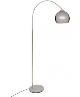 Lamp FLORIS arkinis toršeras, metalinis, sidabro spalvos, 177 cm