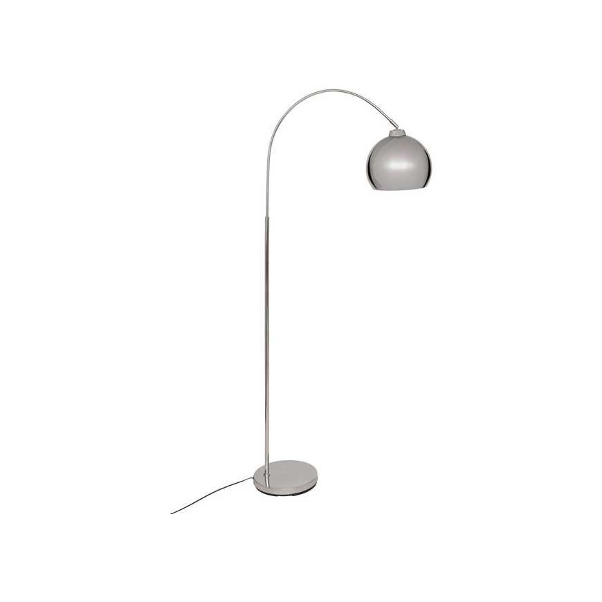 Lamp FLORIS arkinis toršeras, metalinis, sidabro spalvos, 177 cm