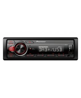 Pioneer MVH-130DAB car media receiver Black, Red 200 W