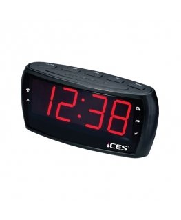Ices ICR-230-1 радиоприемник Часы Черный