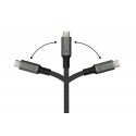 Alcasa 2402-T018A USB-kaapeli USB4 Gen 2x2 1,8 m USB C Grafiitti Alcasa 2402-T018A USB-kaapeli USB4 Gen 2x2 1,8 m USB C Grafiitti