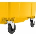 Gsg24 container for municipal waste PZH EN 840-2 DIN 1100L - yellow Gsg24 container for municipal waste PZH EN 840-2 DIN 1100L - yellow