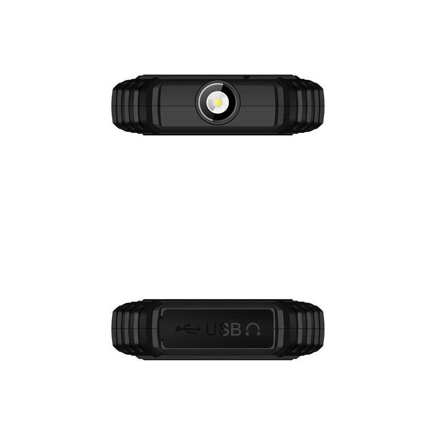 EVOLVEO StrongPhone Q1, waterproof, durable dual SIM card phone, black and orange color – 4