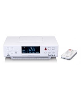 Lenco KCR-190 Virtuvė Analoginis ir skaitmeninis Balta