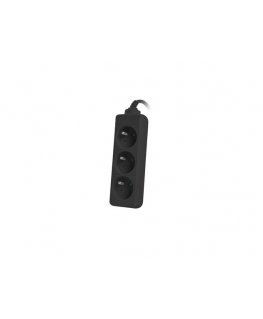Lanberg PS0-03E-0150-BK jatkojohto 1,5 m 3 AC-pistorasia(a) Sisätila musta