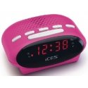 Ices ICR-210 Clock Pink Ices ICR-210 Clock Pink