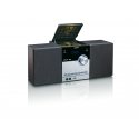 Lenco MC-150 portatīva stereo sistēma Analogais un digitālais 22 W DAB, DAB+, FM, PLL Melns, Sudrabs