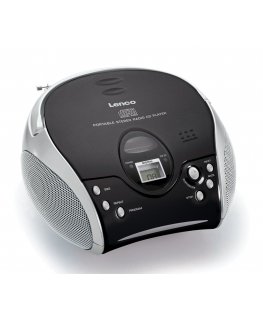 Lenco SCD-24 Skaitmeninis FM Juoda, Sidabras MP3 atkūrimas