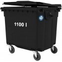 Gsg24 container for municipal waste PZH EN 840-2 DIN 1100L - black Gsg24 container for municipal waste PZH EN 840-2 DIN 1100L - black