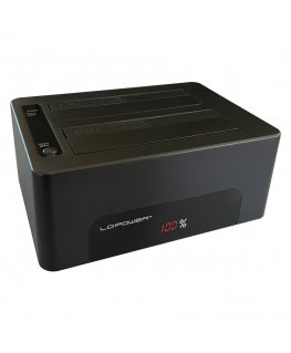 LC-Power LC-DOCK-U3-V saugojimo diskų prijungimo stotis USB 3.2 Gen 1 (3.1 Gen 1) Type-B Juoda