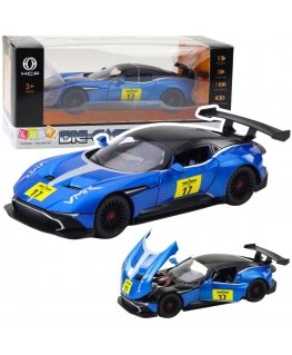 Lean Toys Metal Sports Car 1:22 with Lights and Sound, Blue