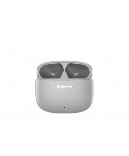 Denver TWE-48GR Laisvų rankų įranga True Wireless Stereo (TWS) Įkišamos į ausį Skambučiai / muzika Bluetooth Pilka