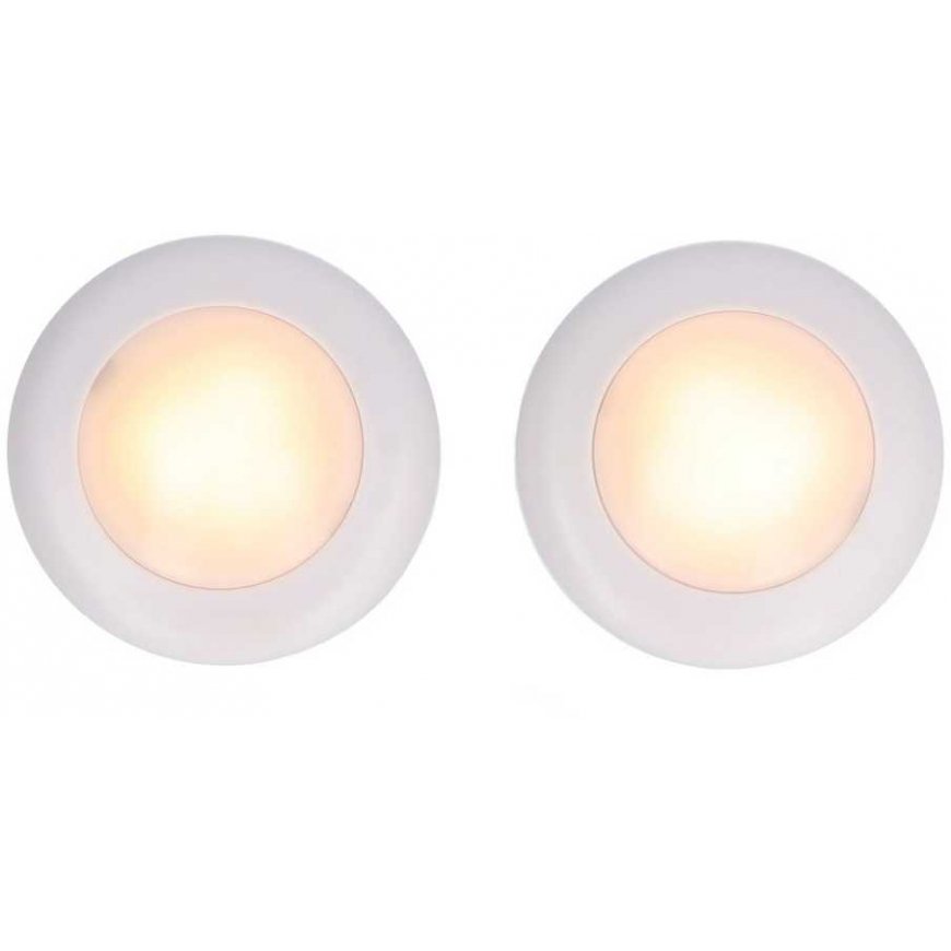 RGBW LED light set with remote control - KC007 - 16 colors - 62.2x27.6 mm - 2 pcs, - Bambu Lab – 3