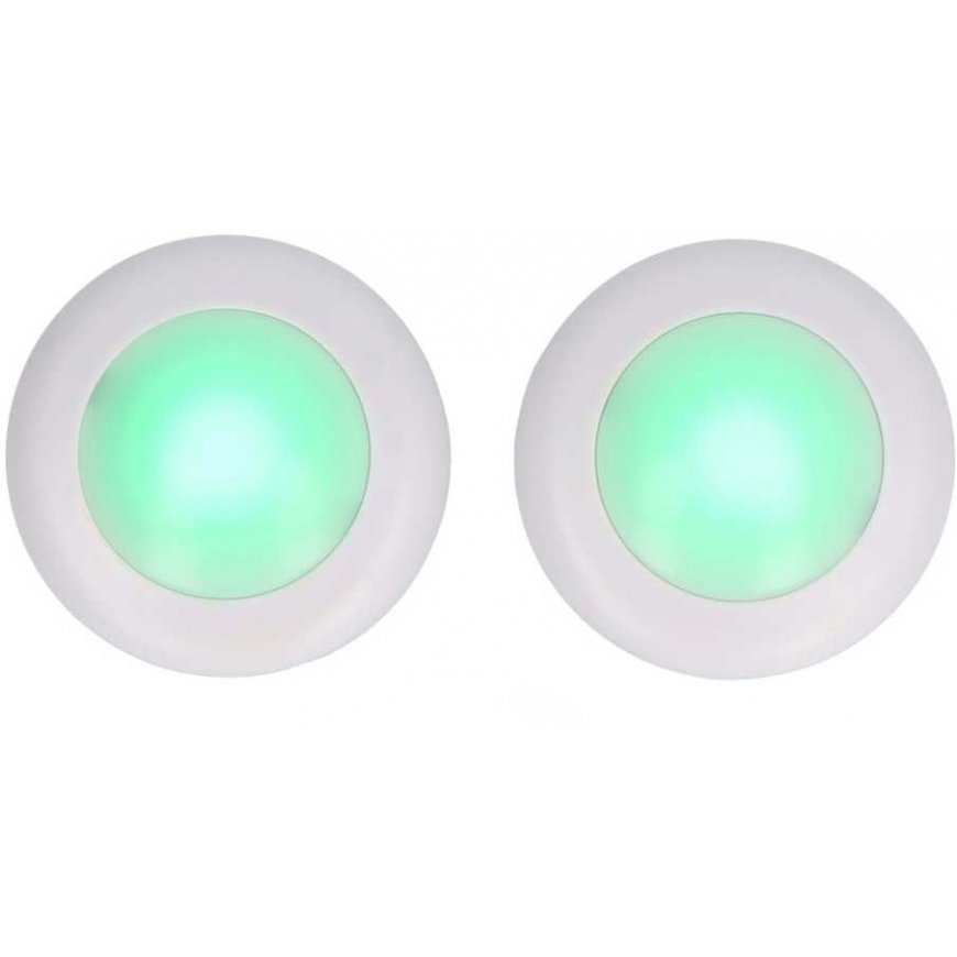 RGBW LED light set with remote control - KC007 - 16 colors - 62.2x27.6 mm - 2 pcs, - Bambu Lab – 5