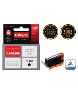 Activejet rašalas ACC-526BN (Canon CLI-526Bk pakaitalas Supreme 10 ml juodas)