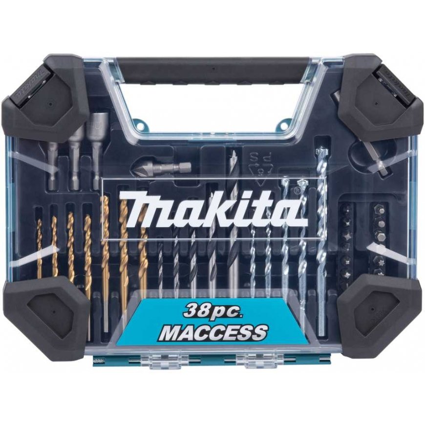 Grąžtų ir sukimo antgalių komplektas Makita E-22573 38 vnt.