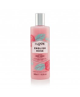 I LOVE English Rose 360 ml Dušas želeja Korpuss Dzintars, Jasmīns, Bumbieris, Rožu