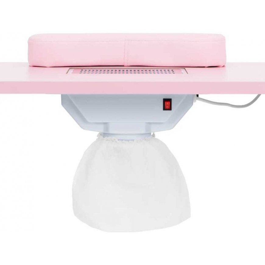 Physa Cosmetic Table with Extractor and Support 120 x 45 x 80 cm - Rose Gold Color – 4