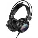 HOCO wired headphones USB A + 3.5 mm Jack with microphone for gaming W110 2 m black HOCO wired headphones USB A + 3.5 mm Jack with microphone for gaming W110 2 m black
