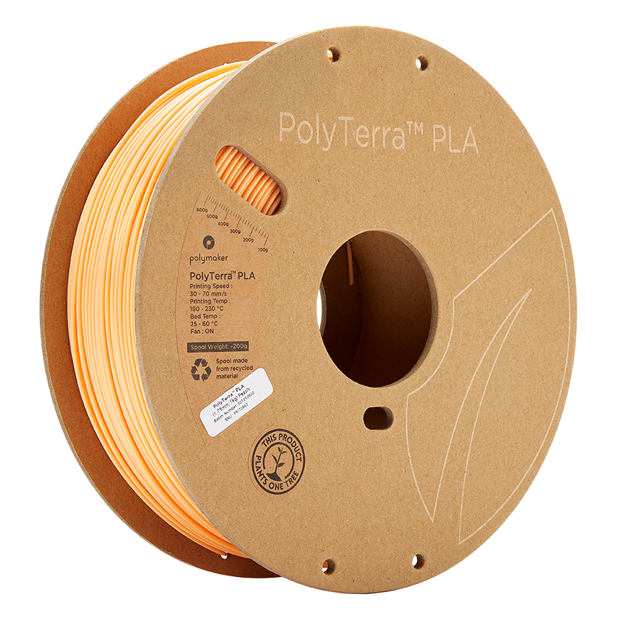 Polymaker Polimaker PolyTerra PLA - 1kg - 1,75mm - Persikas