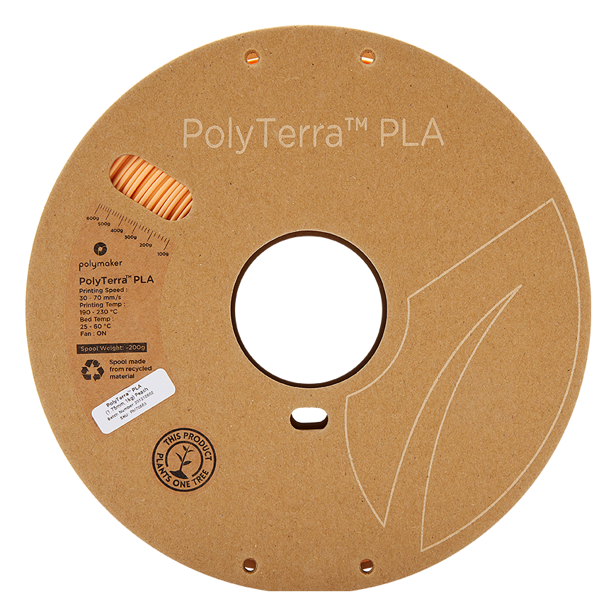 Polymaker Polimaker PolyTerra PLA - 1kg - 1,75mm - Persiks – 3