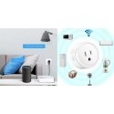 Умная вилка - TUYA Wi-Fi Дистанционное управление, мониторинг энергии, RGB LED