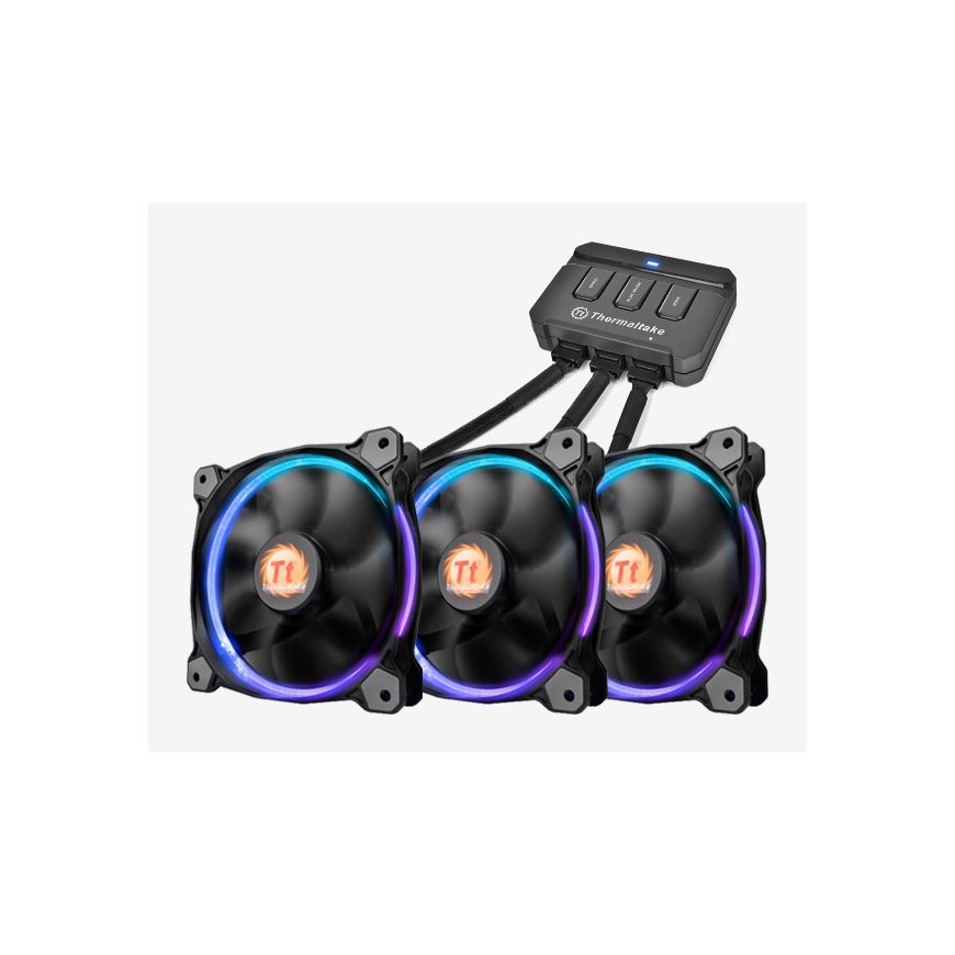 Thermaltake RIing 14 (3 Fan Pack) Корпус компьютера Вентилятор 14 cm Черный – 2