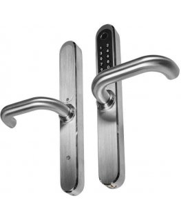 Door handle with access controller EURA ELH-30H4 Silver