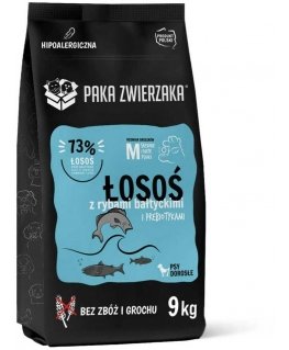 Pašarai Paka Zwierzaka lašiša ar Baltijas zivīm M Lašišos raudonuma krāsa 9kg