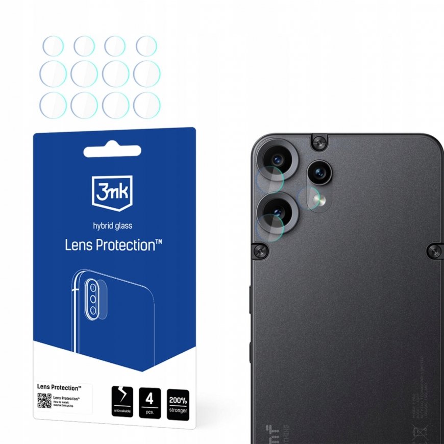 3mk objektīva aizsardzības hibrīdais stikls CMF Phone 2 Pro kamerai – 2