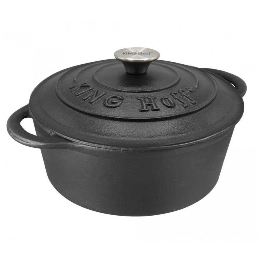 Karalis Hoff Kinghoff ketaus katls ar vāku, 4 l, Ø24 cm, melns, KH-1476 – 5