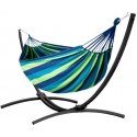 Lean Sodo hammock with frame for two persons, green and blue, 200x120 Lean Sodo hammock with frame for two persons, green and blue, 200x120