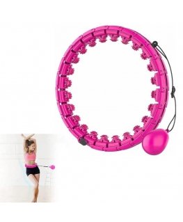 Достигните массажного гимнастического обруча Smart Hula Hoop M2 розового цвета