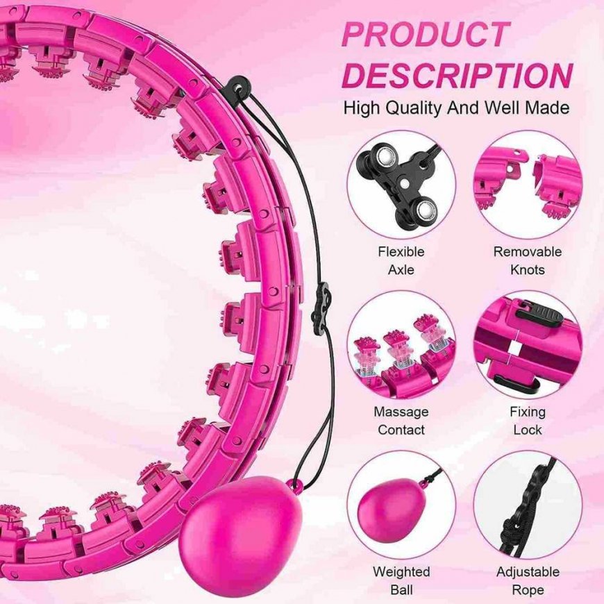 Reach Massage Gymnastics Hoop Smart Hula Hoop M2 pink – 3
