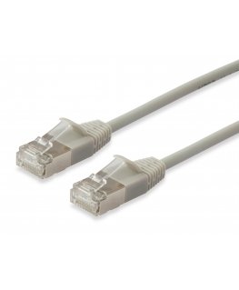 Equip Cat.6A F/FTP Slim Patch Cable, 0.25m, Beige