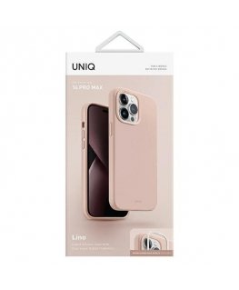 UNIQ чехол Lino для iPhone 14 Pro Max 6,7" розовый|розовый румянец