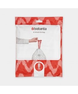 Brabantia 137747 roskapussi 7 L Valkoinen 40 kpl