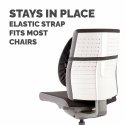 Fellowes 8026401 seljatugi toolile Must Fellowes 8026401 seljatugi toolile Must