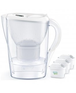 Brita Aluna 2,4l kannu + 2 Maxtra-kasettia valkoisena