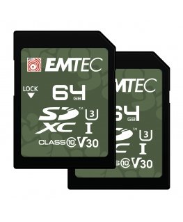 Emtec SD 64ГБ UHS-I U3 V30 На открытом воздухе 2 шт.