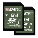 Emtec SD 64GB UHS-I U3 V30 Ulkona 2 kpl